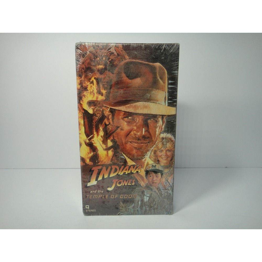 Indiana Jones and the Temple of Doom VHS Factory Sealed 1984 Paramount Movie VTG